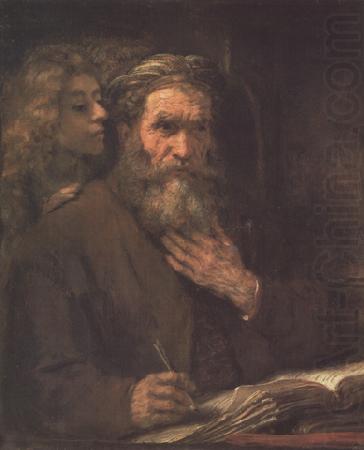 Saint Matthem and the Angel (mk33), REMBRANDT Harmenszoon van Rijn